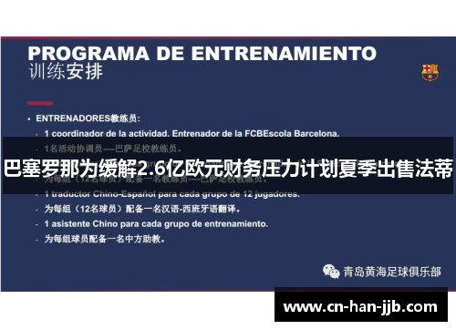 巴塞罗那为缓解2.6亿欧元财务压力计划夏季出售法蒂 巴塞罗那为缓解2.6亿欧元财务压力计划夏季出售法蒂